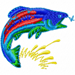 Fishes Embroidery Design 1 Fishes Embroidery Design 1